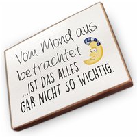 Kühlschrankmagnet Aus Buchenholz - Vom Mond Betrachtet Ist Das Alles Gar Nicht So Wichtig Dekoration Oder Als Tolle Geschenkidee von wammishop