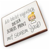Kühlschrankmagnet Aus Buchenholz - Wo Bleibt Eigentlich Dieser Scheiß Prinz Dekoration Oder Als Tolle Geschenkidee von wammishop