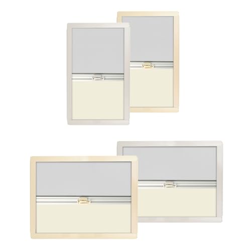 Verdunklungsrollo Insektenschutz 35-110x65cm Kassettenrollo Wohnmobil Rollo Verdunklung rahmenlose Fenster Wohnwagen - Ivory/Grau (Grau, 45x65cm) von wamovo