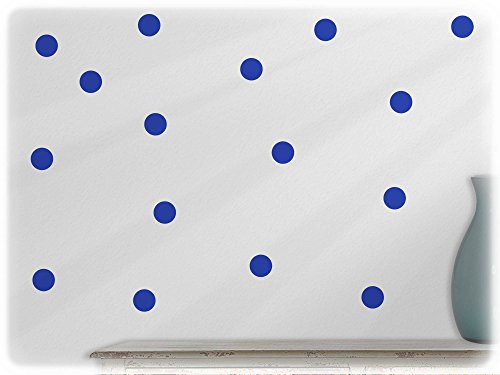 Wandtattoo Polka Dots 54 Stück 86-Brillantblau von wandfabrik