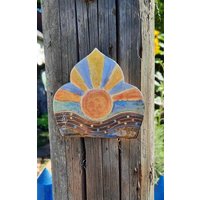 Fliese " Sunshine" - Wandfliese Handgefertigt, Frostfest von wandlungsbedarf