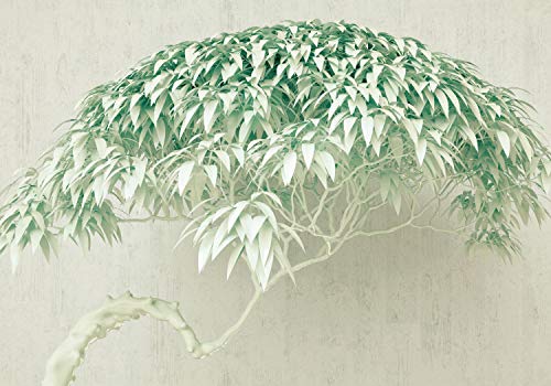 wandmotiv24 Fototapete Baum Grün 3D, XL 350 x 245 cm - 7 Teile, Wanddeko, Wandbild, Wandtapete, Beton, Wand, Effekt M1907 wandmotiv24 Fototapete Baum Grün 3D, XL 350 x 245 cm - 7 Teile, Wanddeko, Wandbild, Wandtapete, Beton, Wand, Effekt M1907 von wandmotiv24