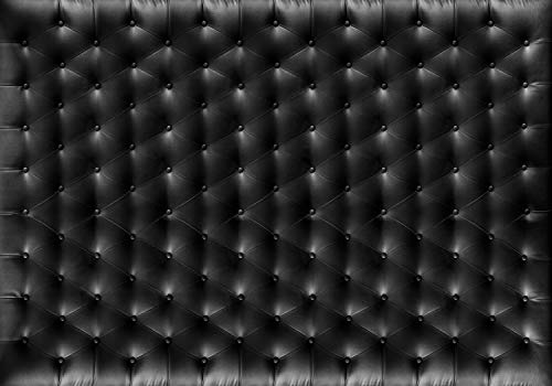 wandmotiv24 Fototapete Chesterfield Leder Schwarz, S 200 x 140cm - 4 Teile, Wanddeko, Wandbild, Wandtapete, Retro, Polster M1431 von wandmotiv24