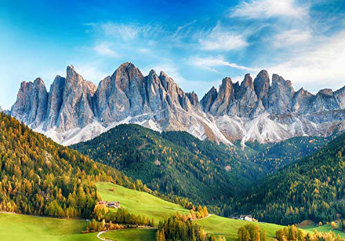 wandmotiv24 Fototapete Landschaft Berge Wald Bäume, XXL 400 x 280 cm - 8 Teile, Wanddeko, Wandbild, Wandtapete, Gebirge Dolomiten M6187 wandmotiv24 Fototapete Landschaft Berge Wald Bäume, XXL 400 x 280 cm - 8 Teile, Wanddeko, Wandbild, Wandtapete, Gebirge Dolomiten M6187 von wandmotiv24