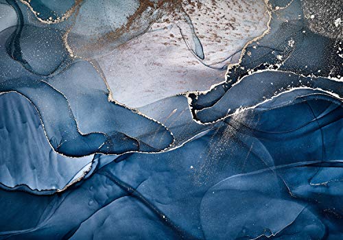 wandmotiv24 Fototapete Steinoptik Kunst Wasserfarben, L 300 x 210 cm - 6 Teile, Wanddeko, Wandbild, Wandtapete, Stein Acryl Marmor Aquarell M6568 von wandmotiv24