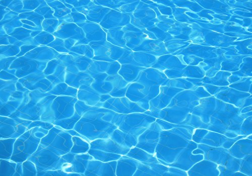 wandmotiv24 Fototapete Wasser Pool Reflexion, XL 350 x 245 cm - 7 Teile, Wanddeko, Wandbild, Wandtapete, Blau, Urlaub, Licht M1010 von wandmotiv24