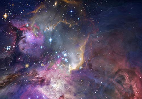 wandmotiv24 Fototapete Weltraum Weltall Galaxie, S 200 x 140cm - 4 Teile, Wanddeko, Wandbild, Wandtapete, Sternennebel NASA Hubble M6503 von wandmotiv24