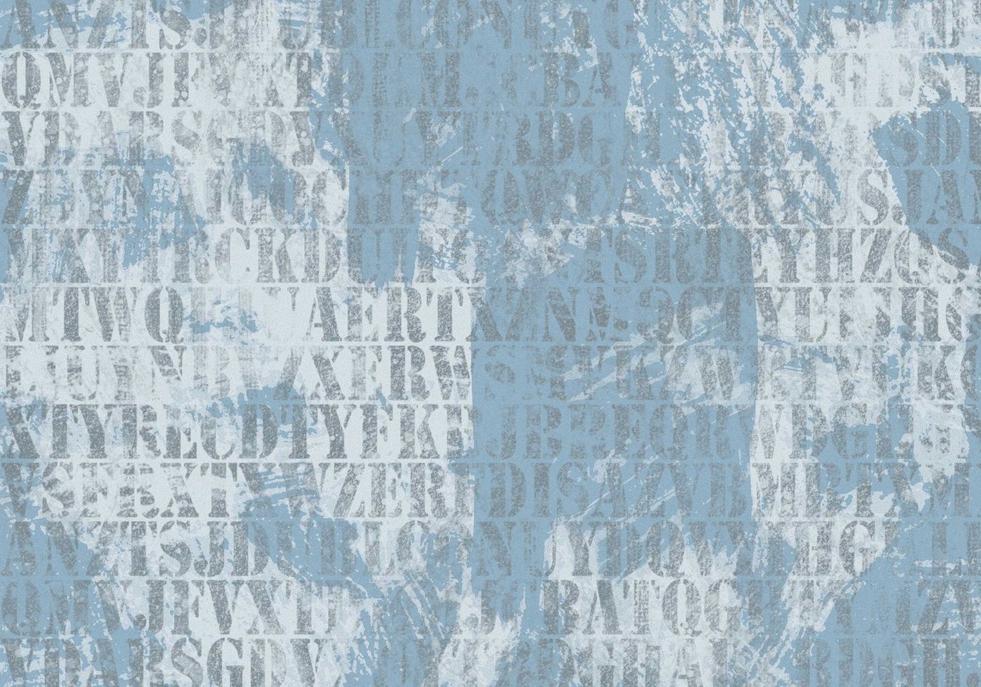 wandmotiv24 Fototapete Wörter auf blau grauem Hintergrund, strukturiert, Wandtapete, Motivtapete, matt, Vinyltapete, selbstklebend von wandmotiv24