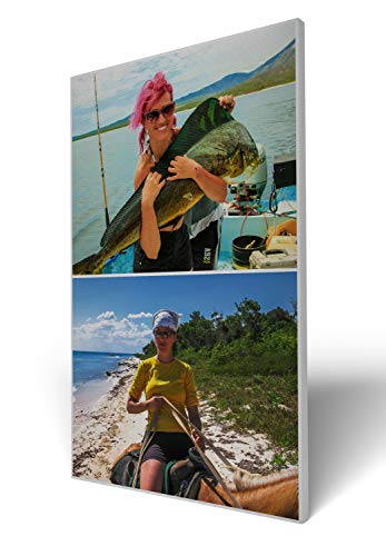 wandmotiv24 Leinwandbild 260 g/m ² - Foto-Collage mit 2 Fotos - Fotogeschenk - Geschenk für Freunde und Familie - Kunstdruck hochformat 50x80cm (BxH) - M0001 von wandmotiv24