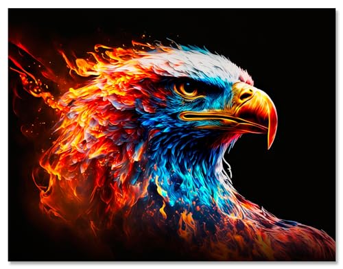 wandmotiv24 Leinwandbild Digital Art, Adler, Querformat M0744 wandmotiv24 Leinwandbild Digital Art, Adler, Querformat M0744 von wandmotiv24