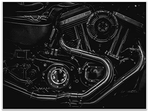 wandmotiv24 Poster als Wanddeko, Größe 80x60cm, Motorrad, Motor, schwarz, Moderne Wanddeko, Wandbilder, Deko, Bild M0278 wandmotiv24 Poster als Wanddeko, Größe 80x60cm, Motorrad, Motor, schwarz, Moderne Wanddeko, Wandbilder, Deko, Bild M0278 von wandmotiv24