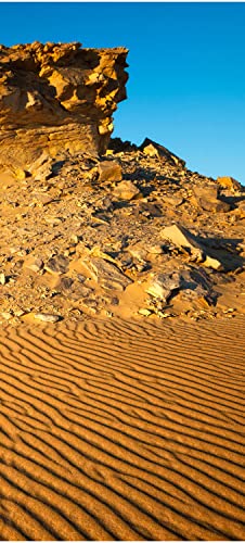 wandmotiv24 Türtapete Goldene Wüste 80 x 200cm (B x H) - Dekorfolie selbstklebend Sticker für Türen, Türfolie, Aufkleber, M0350 von wandmotiv24