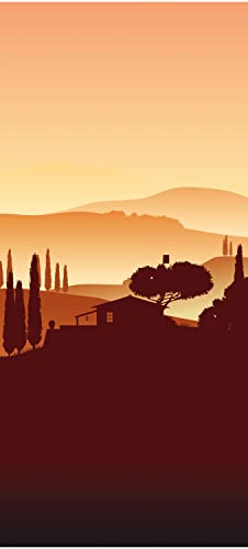 wandmotiv24 Türtapete Italienische Landschaft Natur 80 x 200cm (B x H) - Dekorfolie selbstklebend Sticker für Türen, Türfolie, Aufkleber, M0177 von wandmotiv24