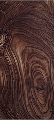 wandmotiv24 Türtapete Nussbaum Holz, dunkles Holz, Braun 90 x 200cm (B x H) - selbstklebende Strukturtapete Sticker für Türen, Türfolie, Aufkleber, M1217 von wandmotiv24
