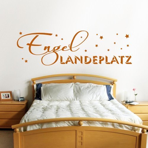 Engel Landeplatz - 100 x 30cm - Farbe: Pink von wandtattoo-factory