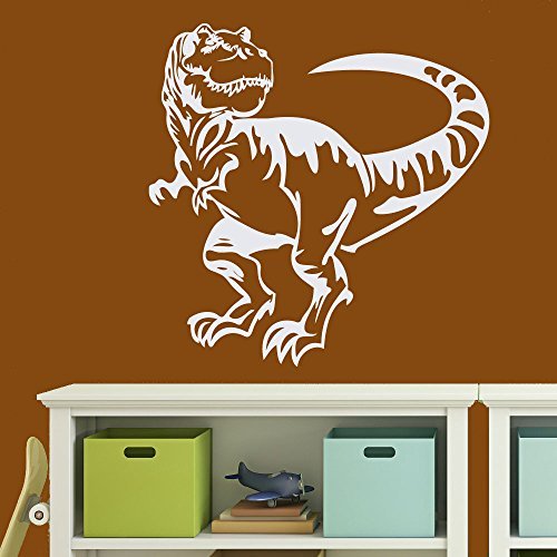 wandtattoo-factory Tyrannosaurus Rex Dinosaurier Wandaufkleber Sticker - Farbe: Weiss von wandtattoo-factory
