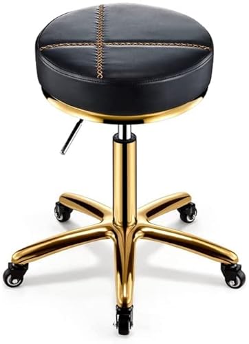Beauty-Hocker mit Rollen, für Schönheitssalon, Nageltechniker, High-End-Friseurstuhl, strapazierfähiger Beauty-Hocker mit Rädern für Schönheitssalons und Friseure, drehbarer Riemenscheiben-Hebebügel von wanghaiyanBD
