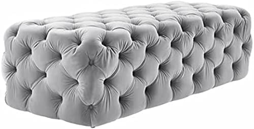 wanghaiyanBD Schuhbank für Zuhause, Schlafzimmer, multifunktional, modern, Samt, gepolstert, getufteter Fußstütze, Hocker, Dunkelgrau, 70 x 45 x 40 cm wanghaiyanBD Schuhbank für Zuhause, Schlafzimmer, multifunktional, modern, Samt, gepolstert, getufteter Fußstütze, Hocker, Dunkelgrau, 70 x 45 x 40 cm von wanghaiyanBD