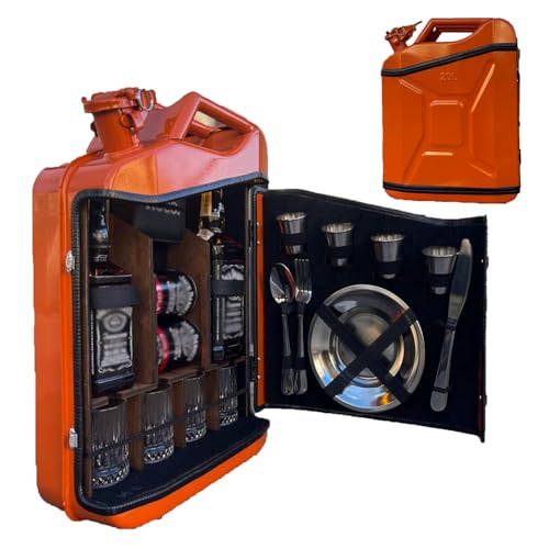 wanghaiyanBD Whiskey-Barschrank mit Kanister, personalisierbar, kleine Bar für Männer, tragbarer Getränkeschrank, personalisierbares Geschenk, Original für Whisky-Liebhaber von wanghaiyanBD