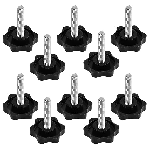 10 Stück Sternkopfschraube M8 / M6 Sterngriffschraube Rändelschrauben Nut Schrauben Sterngriff Schrauben Sterngriffmutter Sternschraube für Werkzeugmaschinen, Mechanische Geräte (M6/10pcs) von wangjiangda