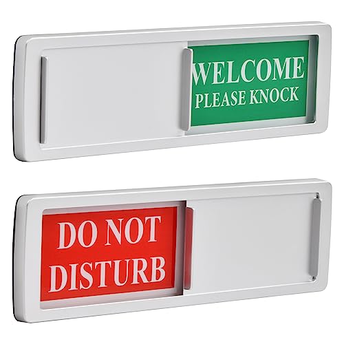 2 Stück BESETZT Schilder Privatsphäre Türschild Mit Schieber, Sichtschutzschild Freibesetzte Schiebeschilder Frei Besetzt Schiebeschild Do Not Disturb Schild, 18 * 5cm von wangjiangda