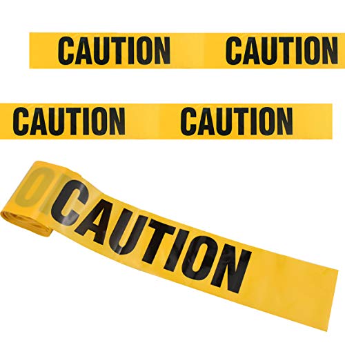 wangjiangda Warnband Gelb Schwarz, 7.5 cm x 20m Gefahr Warnung Absperrband Absperrung Band Nicht klebend Reissfest Sicherheitsmarkierung für Arbeitsplatz Gefahrenzone Halloween von wangjiangda