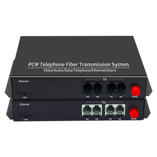 1 Paar 4-Kanal-PCM-Voice-Tel-Over-Glasfaser-Multiplexer-Extender mit 100-M-Ethernet, unterstützt Anrufer-ID und Faxfunktion 1 Paar 4-Kanal-PCM-Voice-Tel-Over-Glasfaser-Multiplexer-Extender mit 100-M-Ethernet, unterstützt Anrufer-ID und Faxfunktion von wangzq
