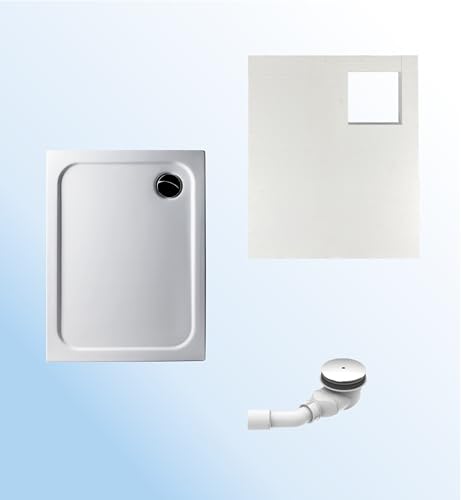 KOMPLETT-PAKET: Duschwanne 90 x 70 cm superflach 2,5 cm weiß Dusche mit GERADER UNTERSEITE Acryl + Styroporträger/Wannenträger + Ablaufgarnitur chrom DN 90 KOMPLETT-PAKET: Duschwanne 90 x 70 cm superflach 2,5 cm weiß Dusche mit GERADER UNTERSEITE Acryl + Styroporträger/Wannenträger + Ablaufgarnitur chrom DN 90 von wannenfabrik