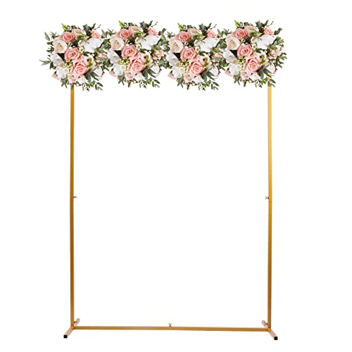 Metall Hochzeit Bogen, Hochzeit Stand rechteckige Hochzeit Bogen, Blume Ballonbogen Halter Party Hintergrund Dekoration, Hintergrund Stand für Hochzeiten, Party, 2m*1.5m*45cm, Gold von wanwanper