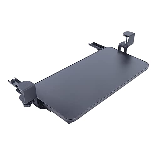 wanwanper Tastaturauszug, Tastaturablage, unter dem Schreibtisch Ausziehbar mit C Klemme, Standfest Schiebbarer Tastaturständer, Tastaturablage für Keyboard und Maus, 52 * 25cm, Tastatur-Schublade von wanwanper