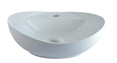 1x Handwaschbecken Keramikwaschbecken oval eckig klein Aufsatz Waschbecken Keramik Bad 40,5cmL x 32,5cm B 1x Handwaschbecken Keramikwaschbecken oval eckig klein Aufsatz Waschbecken Keramik Bad 40,5cmL x 32,5cm B von warenplus