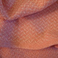 Handgewebte Babydecke - Peach von warpedandwonderful