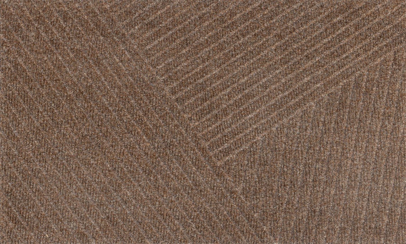 Fußmatte DUNE Stripes taupe, wash+dry by Kleen-Tex, rechteckig, Höhe: 8 mm von wash+dry by Kleen-Tex