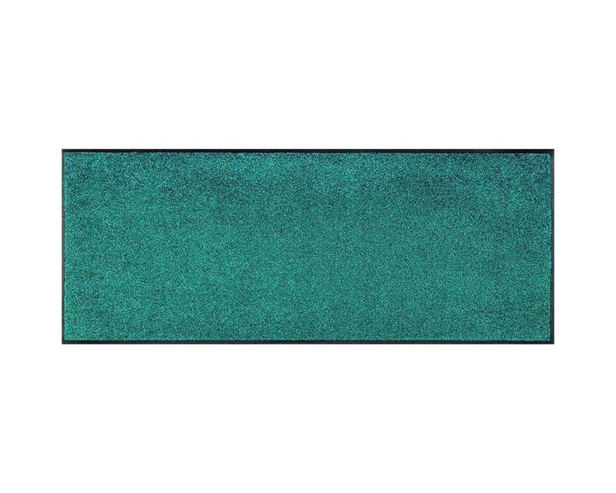 Fußmatte wash+dry Schmutzfangmatte Trend-Colour Peacock Green, wash+dry by Kleen-Tex, Höhe: 7 mm von wash+dry by Kleen-Tex