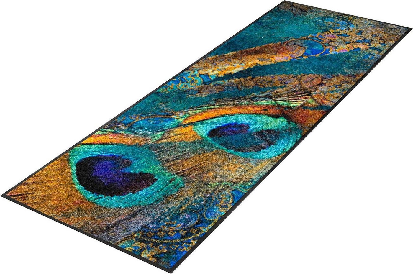 wash+dry by Kleen-Tex Läufer Exotic Pavo, rechteckig, Höhe: 7 mm, Schmutzfangläufer, rutschhemmend, In- und Outdoor geeignet, waschbar wash+dry by Kleen-Tex Läufer Exotic Pavo, rechteckig, Höhe: 7 mm, Schmutzfangläufer, rutschhemmend, In- und Outdoor geeignet, waschbar von wash+dry by Kleen-Tex