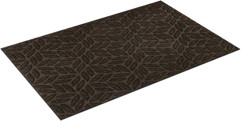 wash+dry by Kleen-Tex Teppich DUNE Leaves Dark Brown, rechteckig, Höhe: 8 mm von wash+dry by Kleen-Tex
