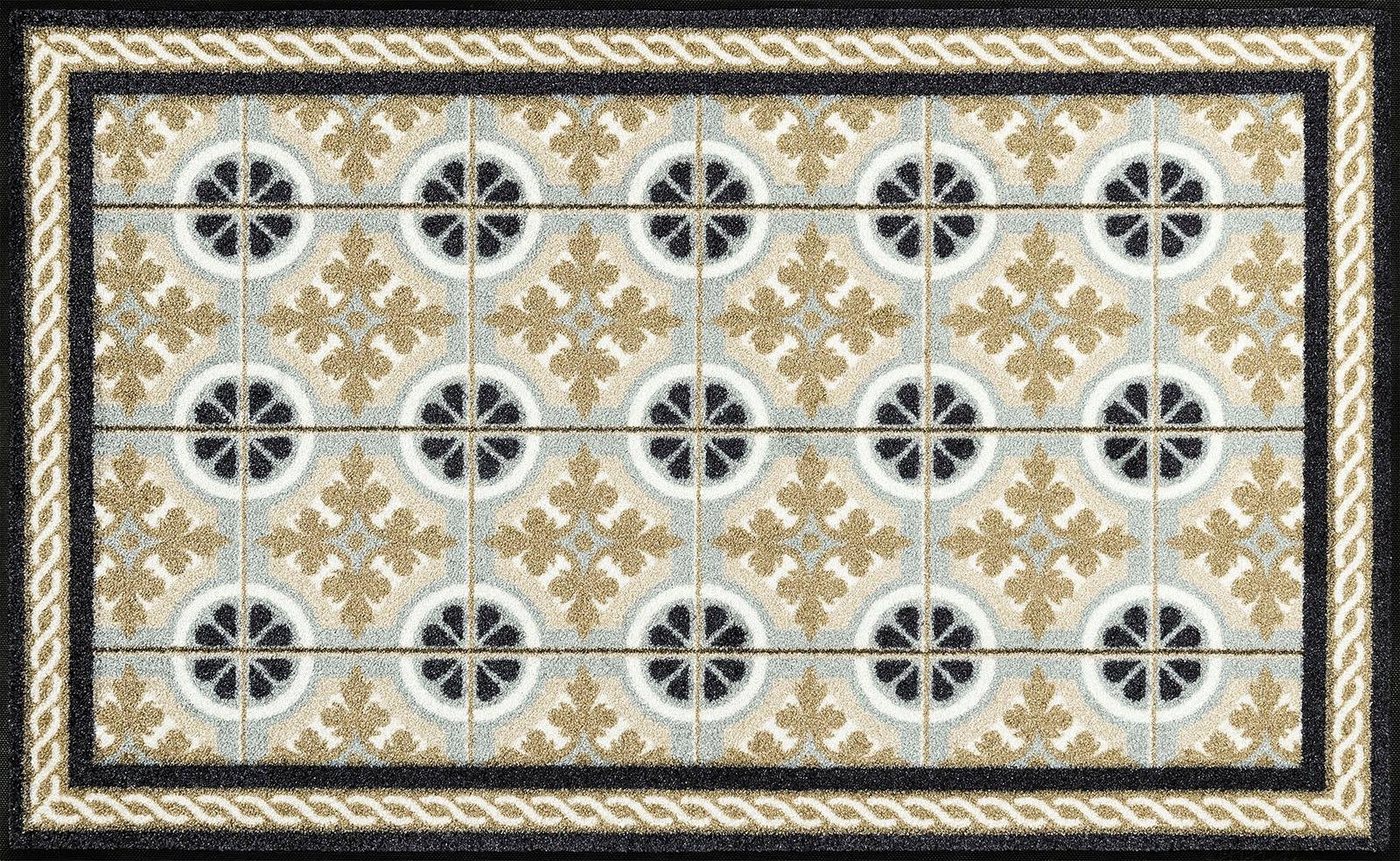 Teppich Kitchen Tiles, wash+dry by Kleen-Tex, rechteckig, Höhe: 7 mm, rutschhemmend, In- und Outdoor geeignet, waschbar von wash+dry by Kleen-Tex
