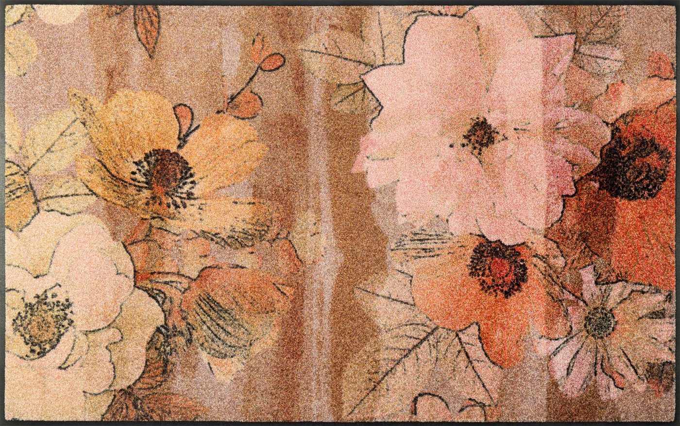 wash+dry by Kleen-Tex Teppich Retro Roses, rechteckig wash+dry by Kleen-Tex Teppich Retro Roses, rechteckig von wash+dry by Kleen-Tex