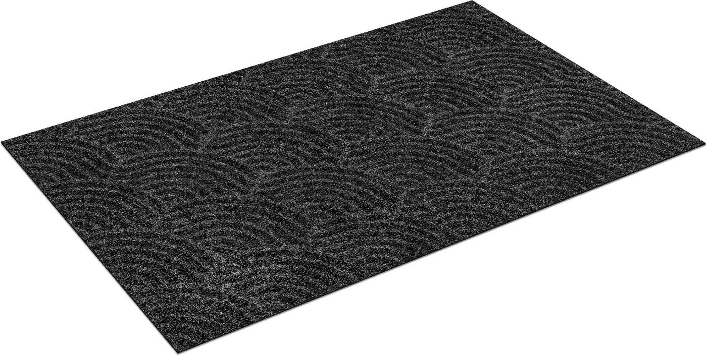 Teppich Waves, wash+dry by Kleen-Tex, rechteckig, Höhe: 8 mm, In- und Outdoor geeignet, waschbar, Wohnzimmer von wash+dry by Kleen-Tex