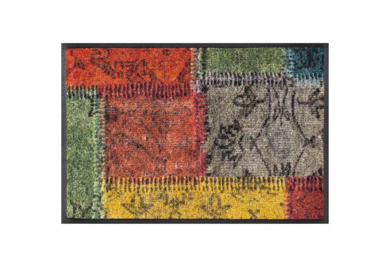 wash+dry by Kleen-Tex Fußmatte DESIGN, 60 x 40 cm, Vintage Patches von wash+dry by Kleen-Tex