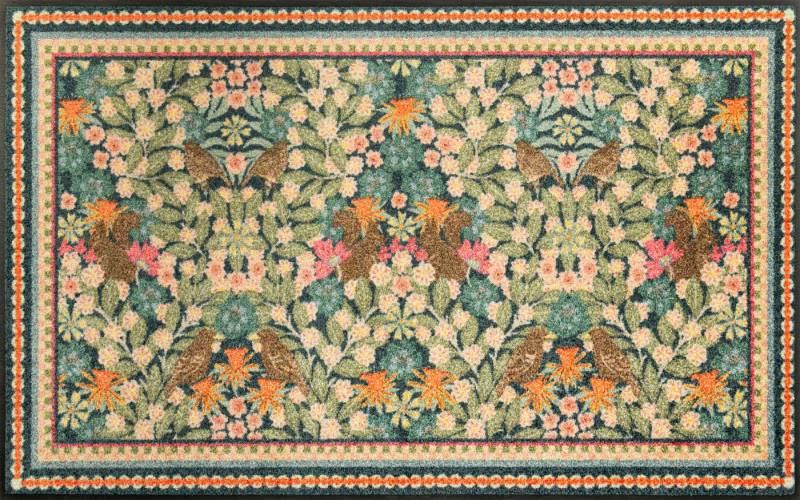 wash+dry by Kleen-Tex Fußmatte Garden Luxe Blue, rechteckig, Höhe: 7 mm, auch als Läufer erhätlich, waschbar und trocknergeeignet wash+dry by Kleen-Tex Fußmatte Garden Luxe Blue, rechteckig, Höhe: 7 mm, auch als Läufer erhätlich, waschbar und trocknergeeignet von wash+dry by Kleen-Tex