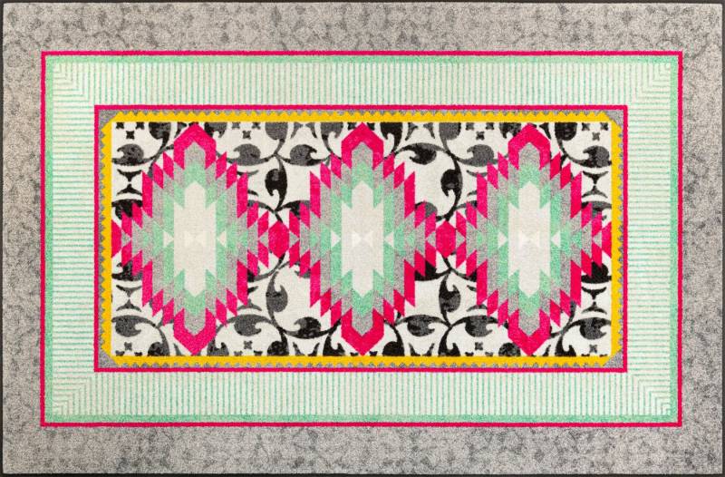 wash+dry by Kleen-Tex Fußmatte Tribal Pop, rechteckig, Höhe: 7 mm, auch als Läufer erhätlich, waschbar und trocknergeeignet wash+dry by Kleen-Tex Fußmatte Tribal Pop, rechteckig, Höhe: 7 mm, auch als Läufer erhätlich, waschbar und trocknergeeignet von wash+dry by Kleen-Tex