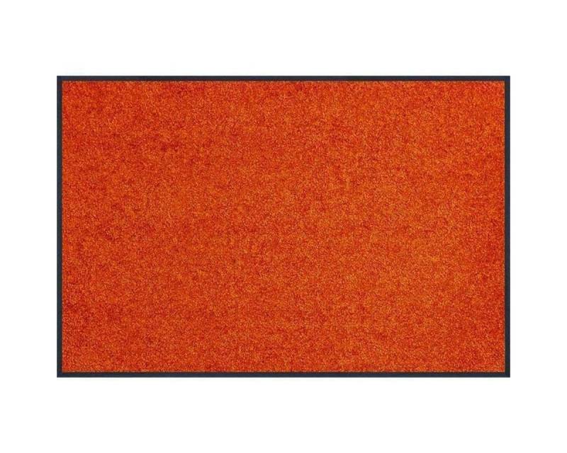 wash+dry by Kleen-Tex Fußmatte wash+dry Schmutzfangmatte Trend-Colour Burnt Orange - 40 x 60 cm, Höhe: 0 mm von wash+dry by Kleen-Tex