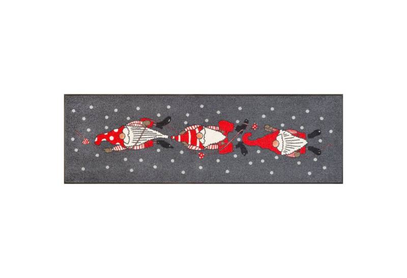 wash+dry by Kleen-Tex Läufer Teppich-Läufer waschbar Winterzwerge 60 x 180 Läufer Weihnachten, Läufer groß, Höhe: 600 mm von wash+dry by Kleen-Tex