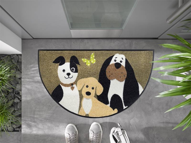 Round Dog Trio wash + dry Fußmatte von wash+dry