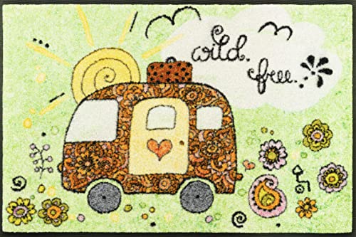 wash+dry Fußmatte Camper 50x75cm, innen und außen, waschbar von Wash+Dry