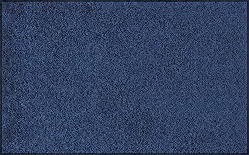 Wash+Dry Navy Fußmatte, Polyamid, blau, 75x120cm von Wash+Dry