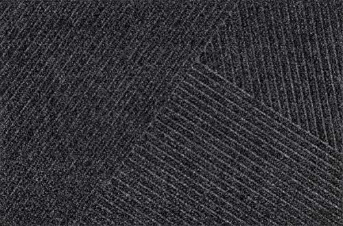 DUNE Stripes dark grey 60x90 cm, innen und außen, waschbar von Wash+Dry