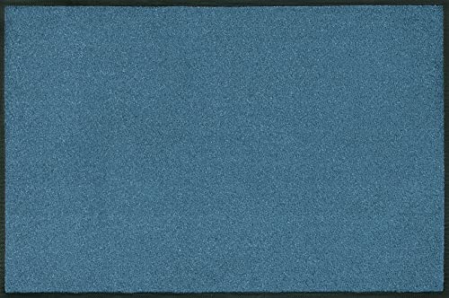 wash+dry Fußmatte, Steel Blue 50x75 cm, innen und außen, waschbar von Wash+Dry