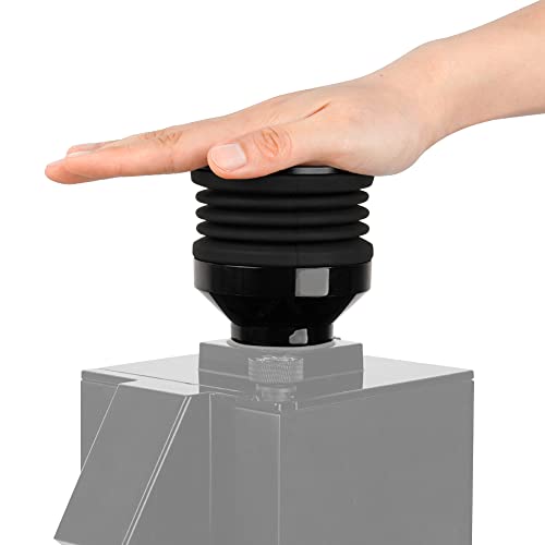 Kaffeemühle Einzeldosis Trichter Fit Eureka Mignon Grinder 2 in 1 Funktion Einzeldosis Trichter mit Silikonbalg Kaffeemühle Reinigungszubehör mit Metalldeckel Schwarz von watchget